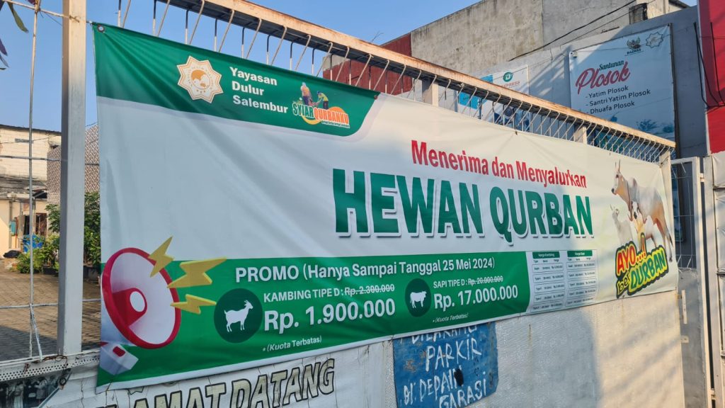 Bertebaran Dimana Mana Spanduk Qurban Sebagai Media Promosi dan Pengingat Idul Adha